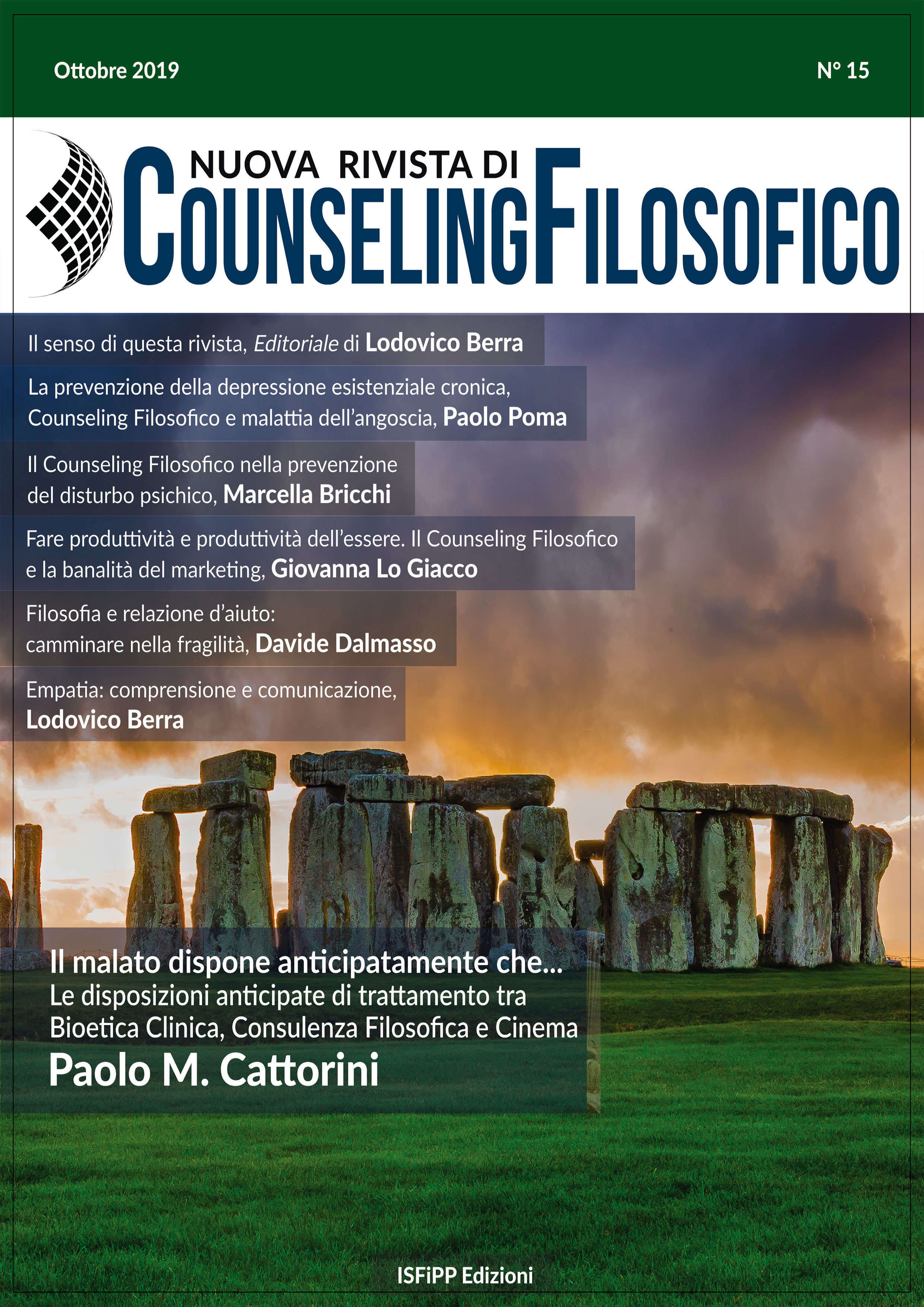 Rivista Italiana di Counseling Filosofico 2019